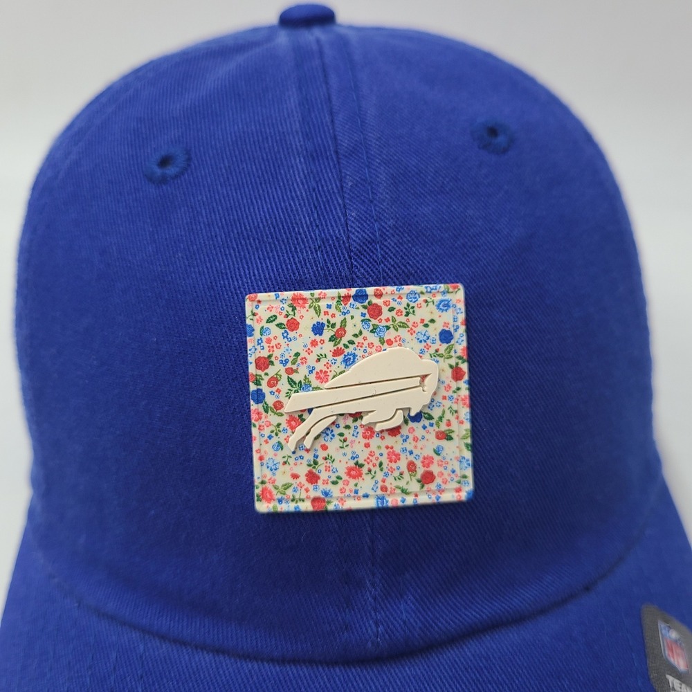 Women Buffalo Bills Hat Strapback New Era Blue Floral Patch NFL Casual Classic - Picture 4 of 11